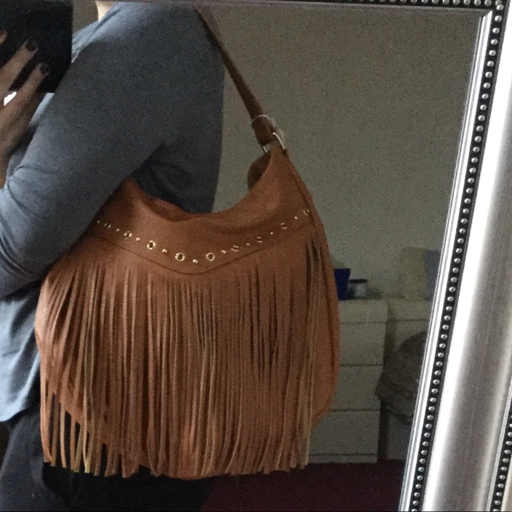 Brown Fringe Bag NWT - Picture 3 of 4